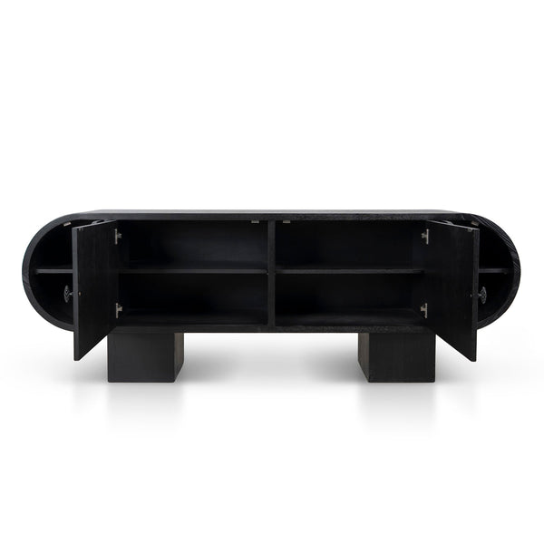 2.2M Sideboard Unit | Full Black | Myka Home