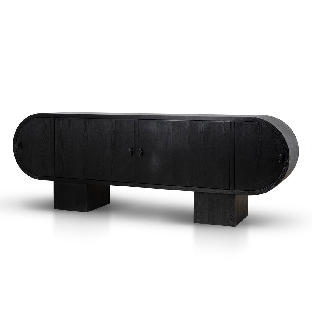 2.2M Sideboard Unit | Full Black | Myka Home