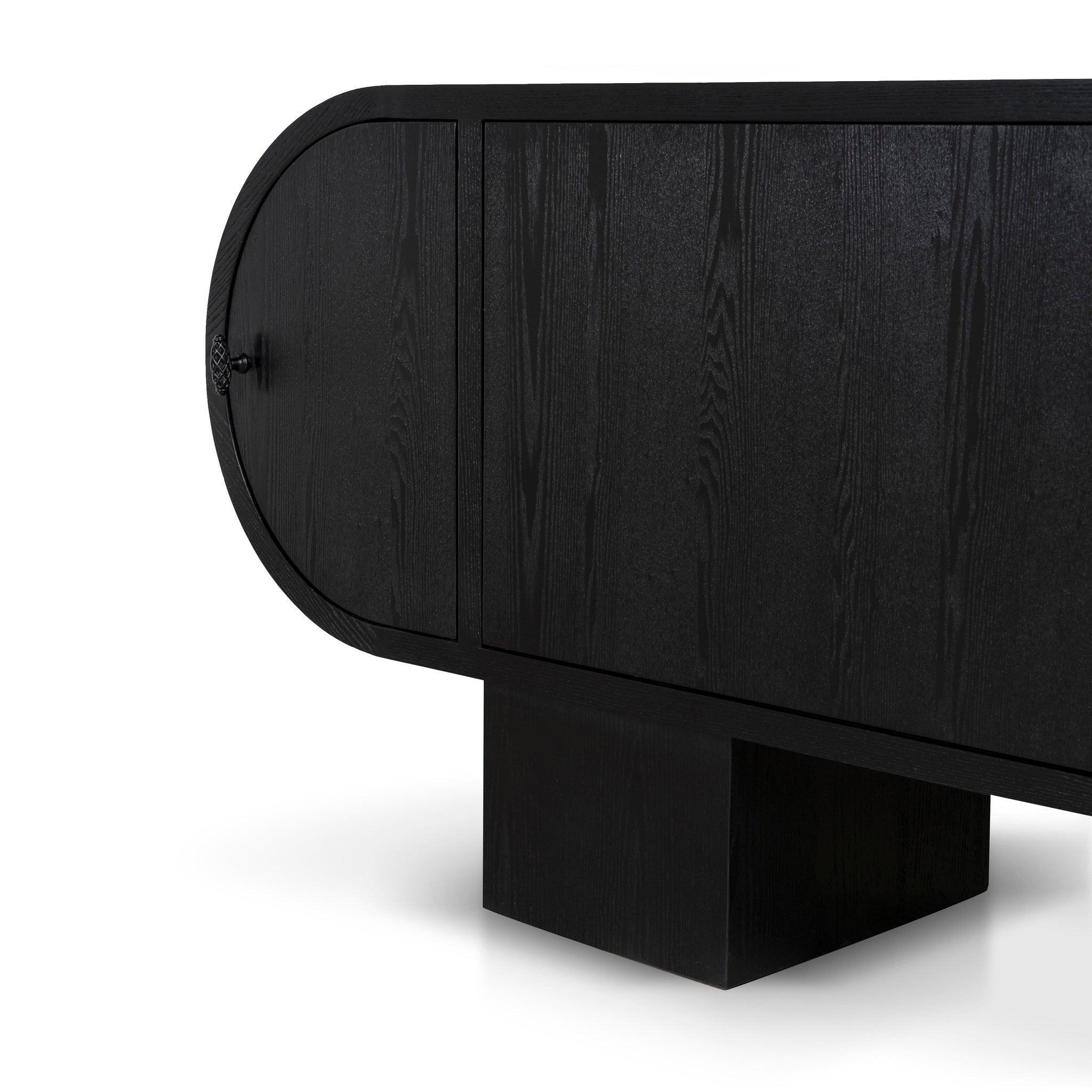 2.2M Sideboard Unit | Full Black | Myka Home