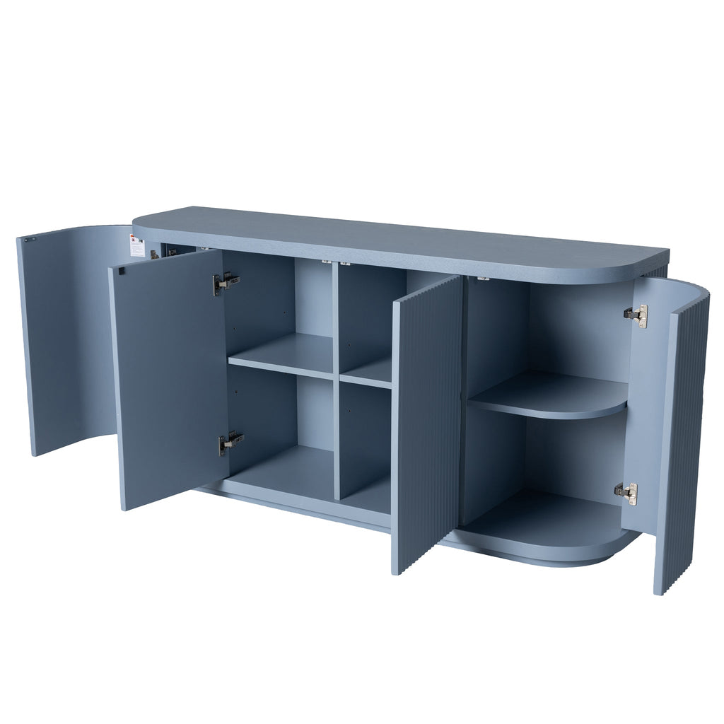 1.6M Veneer Top Buffet Unit | Light Blue | Myka Home