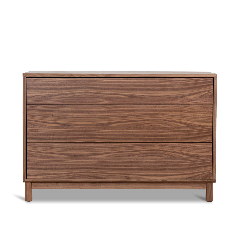 3 Drawers Dresser Unit | Walnut | Myka Home - View 2