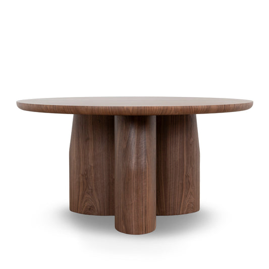 150cm Round Dining Table | Walnut | Myka Home