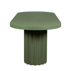 240cm Concrete Dining Table | Green | Myka Home
