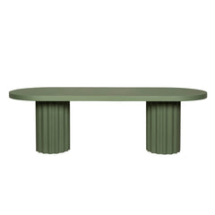 240cm Concrete Dining Table | Green | Myka Home