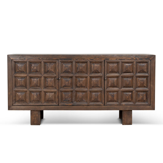 1.83M Elm Sideboard Unit | Dark Brown | Myka Home