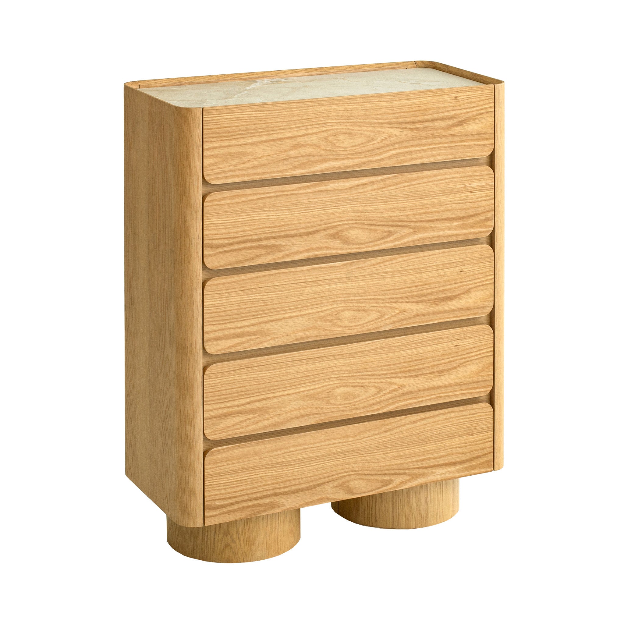 Stone Top Tallboy Drawer | Natural | Myka Home