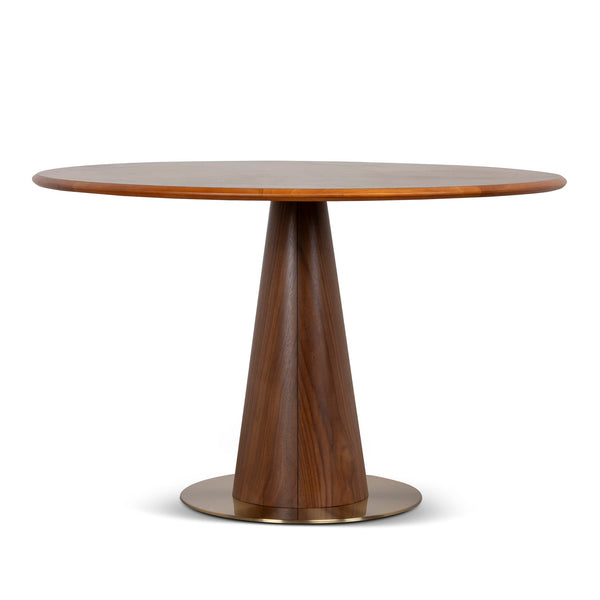 1.2M Round Dining Table | Walnut | Myka Home