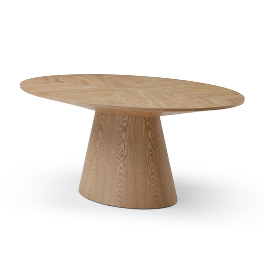 1.83M Oval Dining Table | Ash Natural | Myka Home