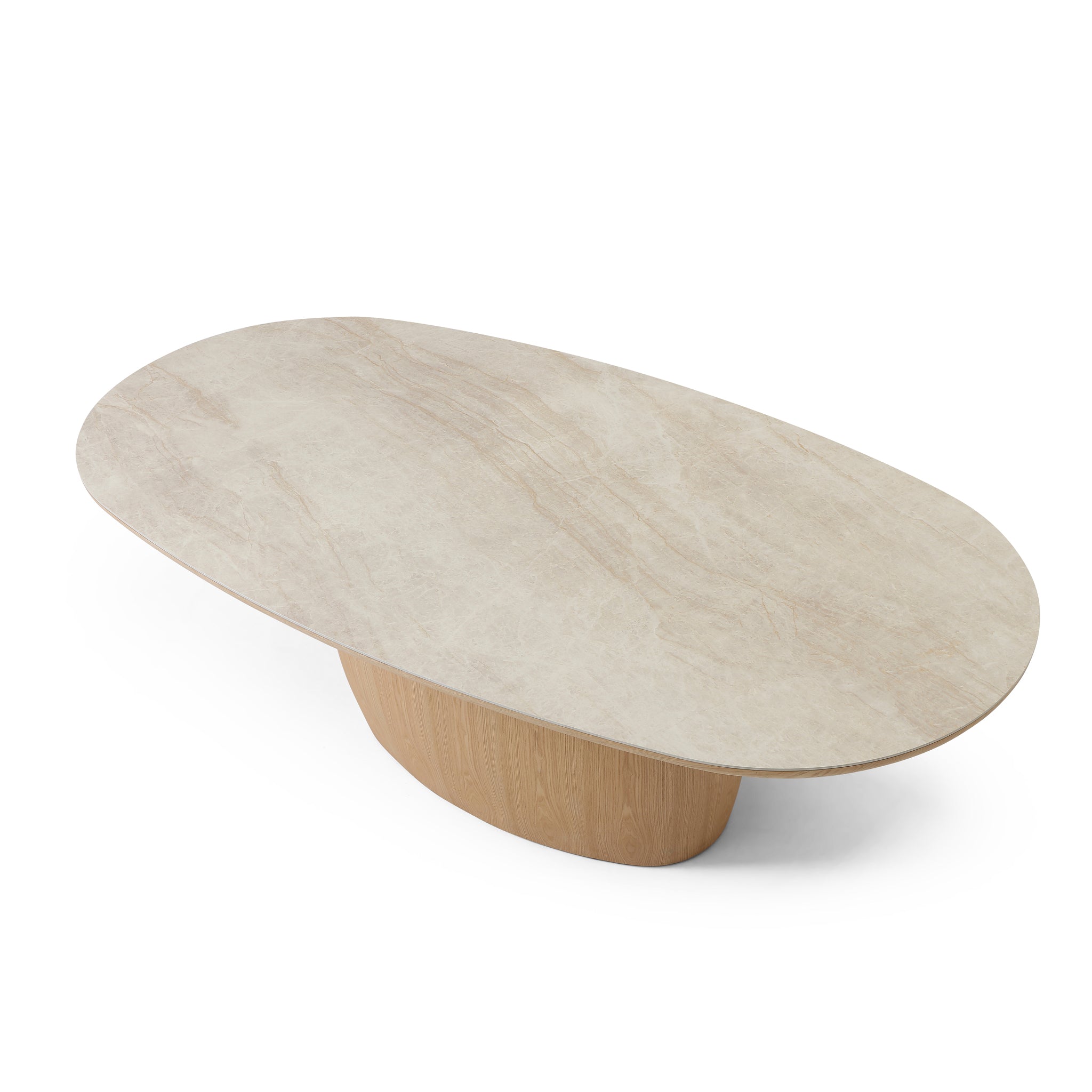 2.3M Oval Dining Table | Ash Natural | Myka Home