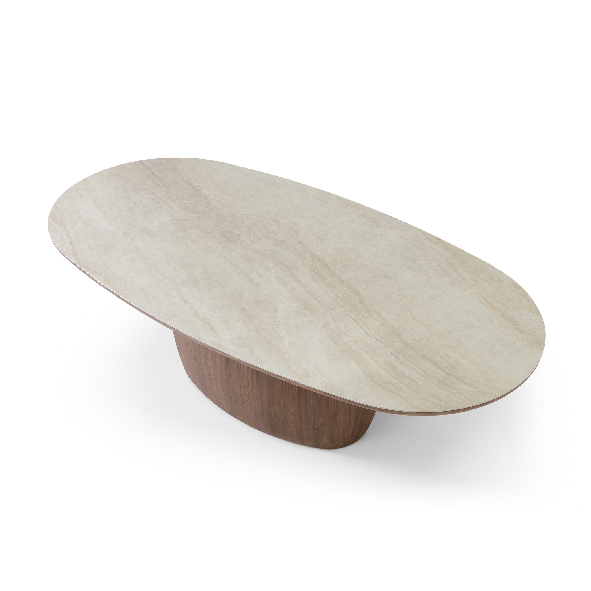 2.3M Oval Dining Table | Walnut | Myka Home