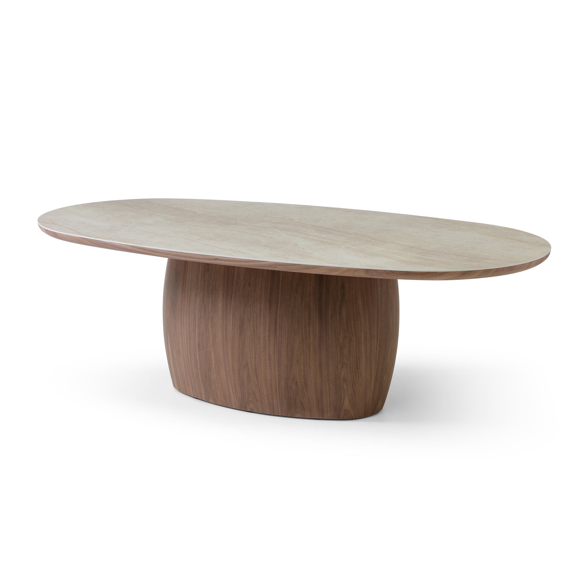2.3M Oval Dining Table | Walnut | Myka Home