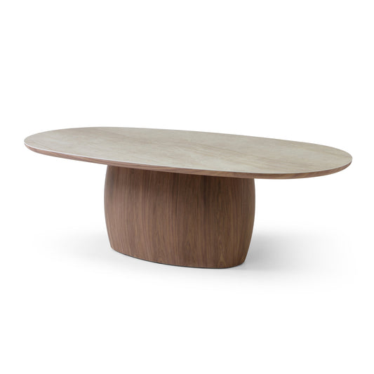 2.3M Oval Dining Table | Walnut | Myka Home