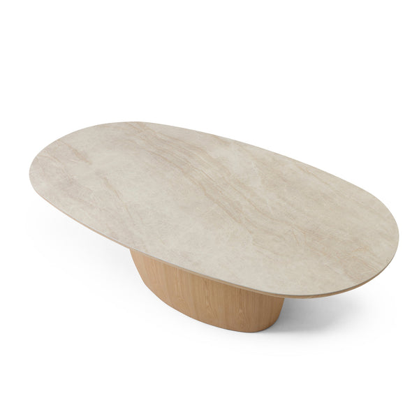 2.69M Oval Dining Table | Ash Natural | Myka Home