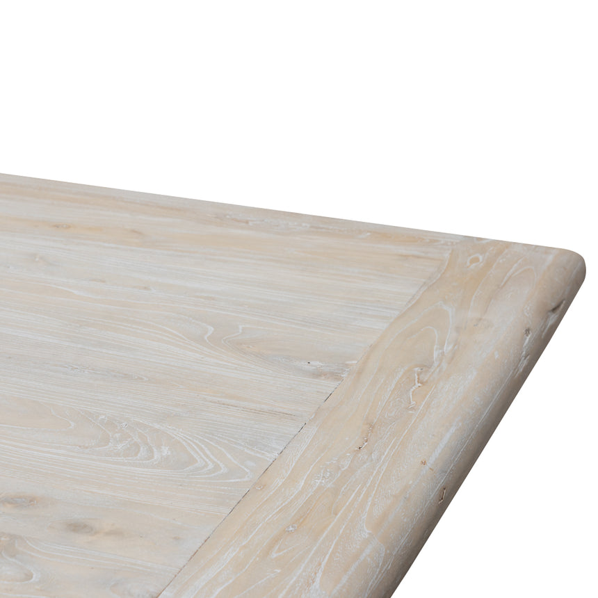 Dining Table 2.4m - Rustic White Washed - View 9