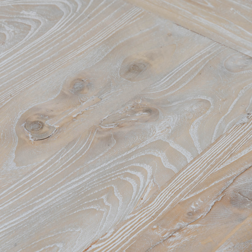 Dining Table 2.4m - Rustic White Washed - View 8