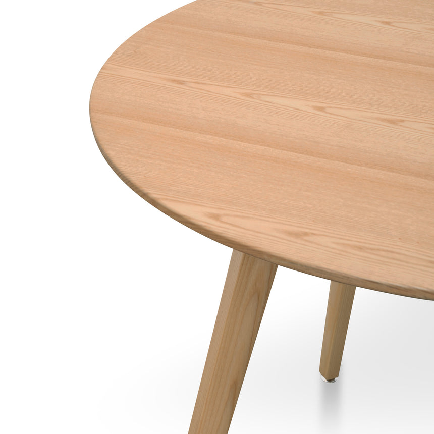 100cm Round Dining Table - Natural - View 4