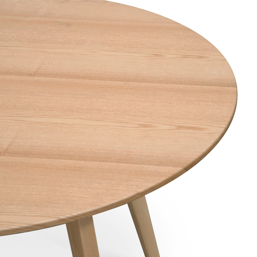 100cm Round Dining Table - Natural - View 5