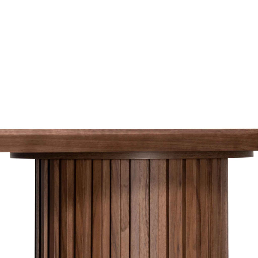 2.5m Wooden Dining Table - Walnut - View 7