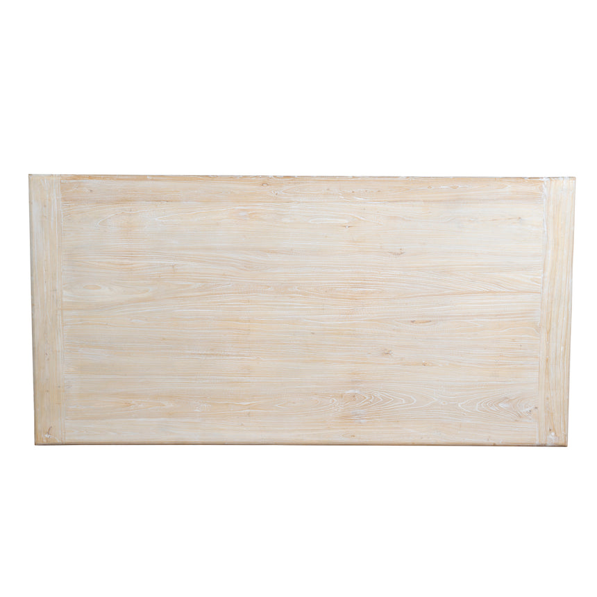 198cm Dining Table - Rustic White Washed - View 8