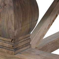 Ex Display - CDT514 Dining Table 3m - Rustic Natural - 120cm (W)