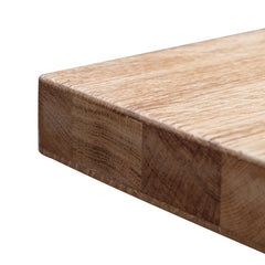 Ex Display - CDT2304-SI 2.2m Dining Table - Rustic Oak Venner - Wooden Metal base
