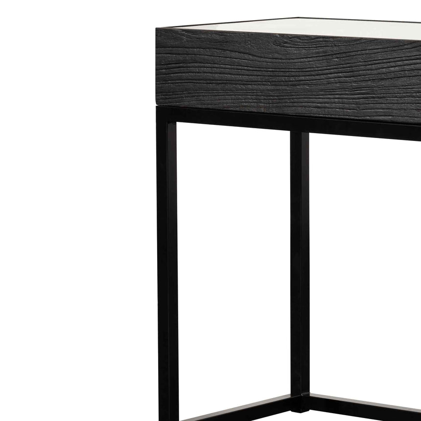 1.39m Reclaimed Console Table - Full Black - View 3