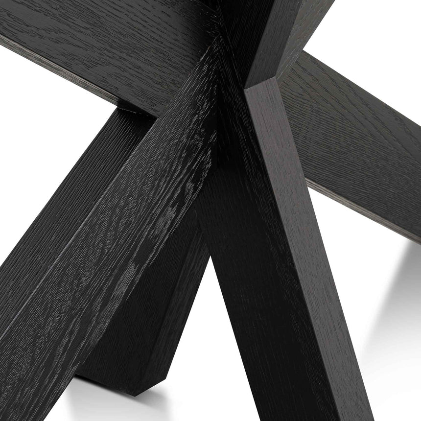 1.6m Console Table - Textured Espresso Black - View 8