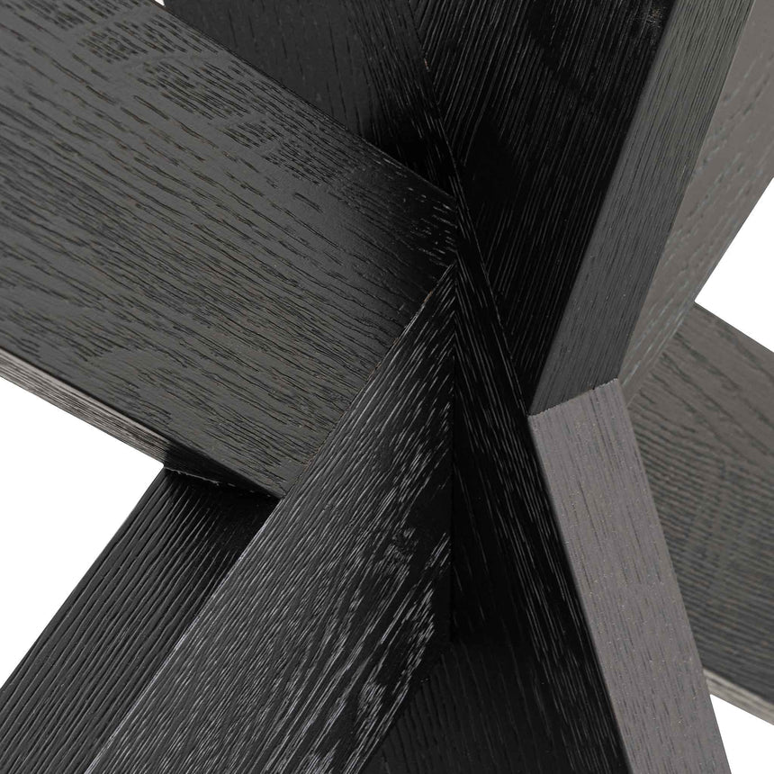 1.6m Console Table - Textured Espresso Black - View 9