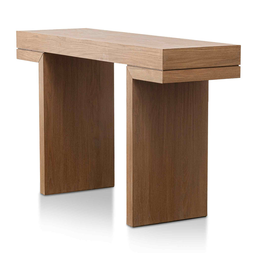 1.3m Console Table - Dusty Oak - View 4