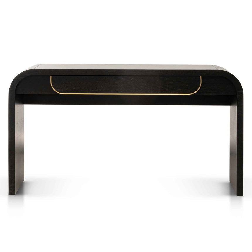 1.4m Console Table - Textured Espresso Black - View 3