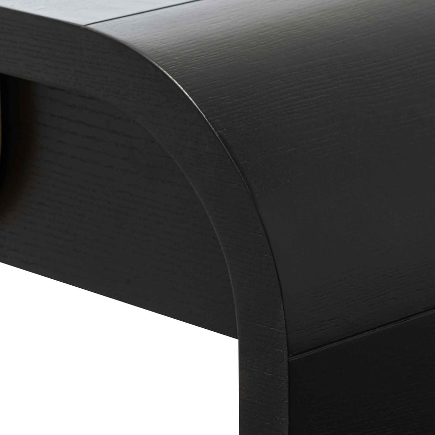 1.4m Console Table - Textured Espresso Black - View 8