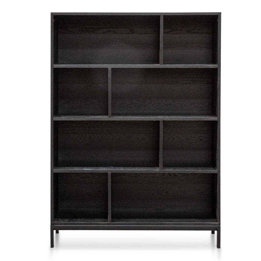 Deakin Wooden Bookcase - Black - View 2