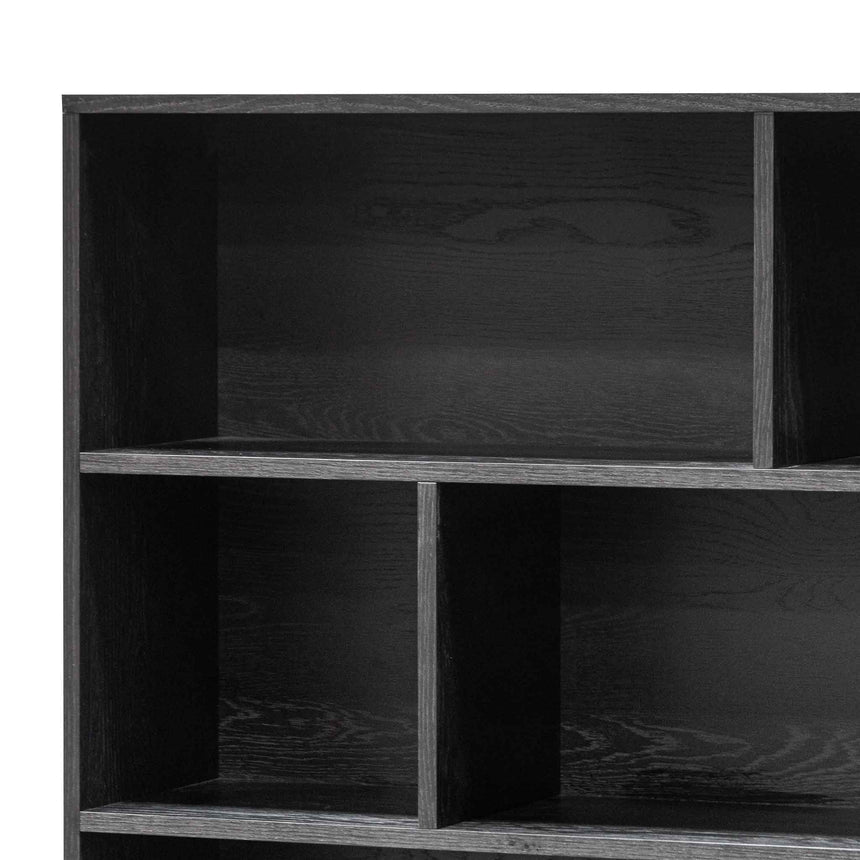 Deakin Wooden Bookcase - Black - View 3