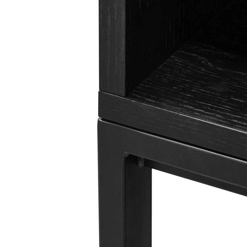 Deakin Wooden Bookcase - Black - View 5