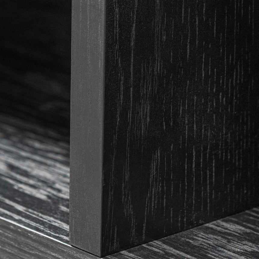 Deakin Wooden Bookcase - Black - View 8