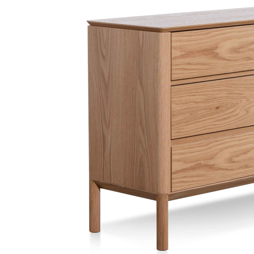 6 Drawers Wooden Chest - Natural - View 8