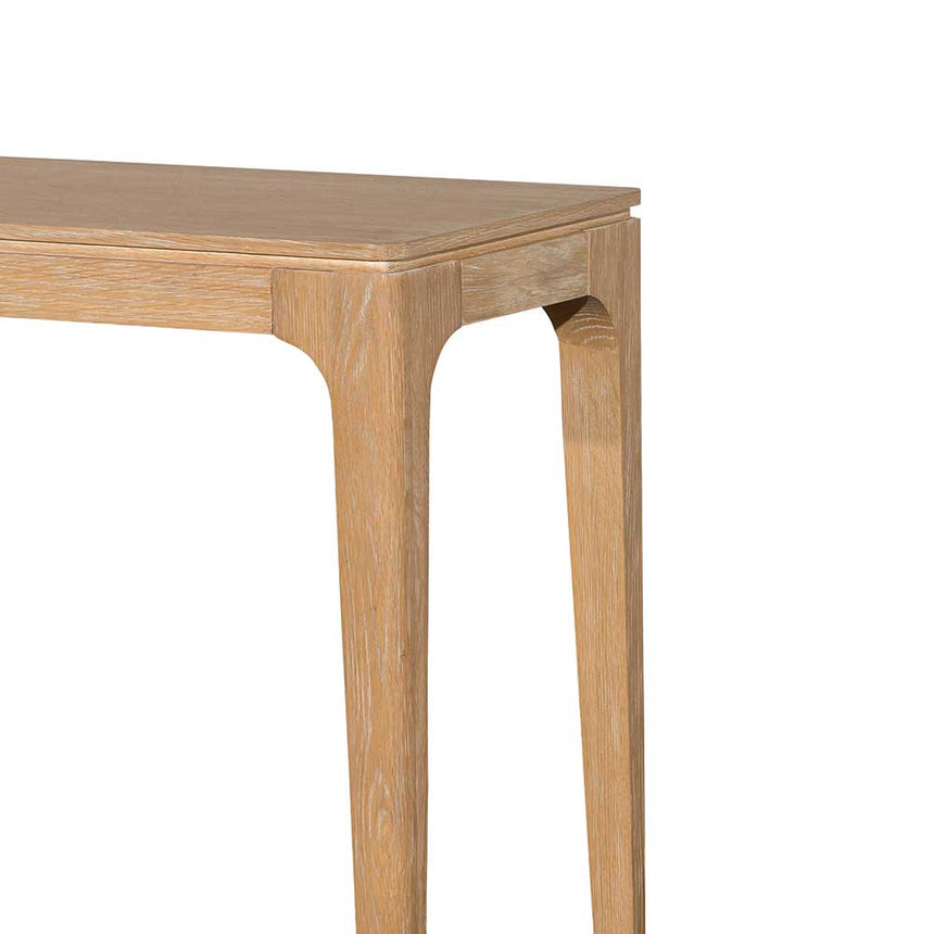1.4m Oak Console Table - Natural - View 4
