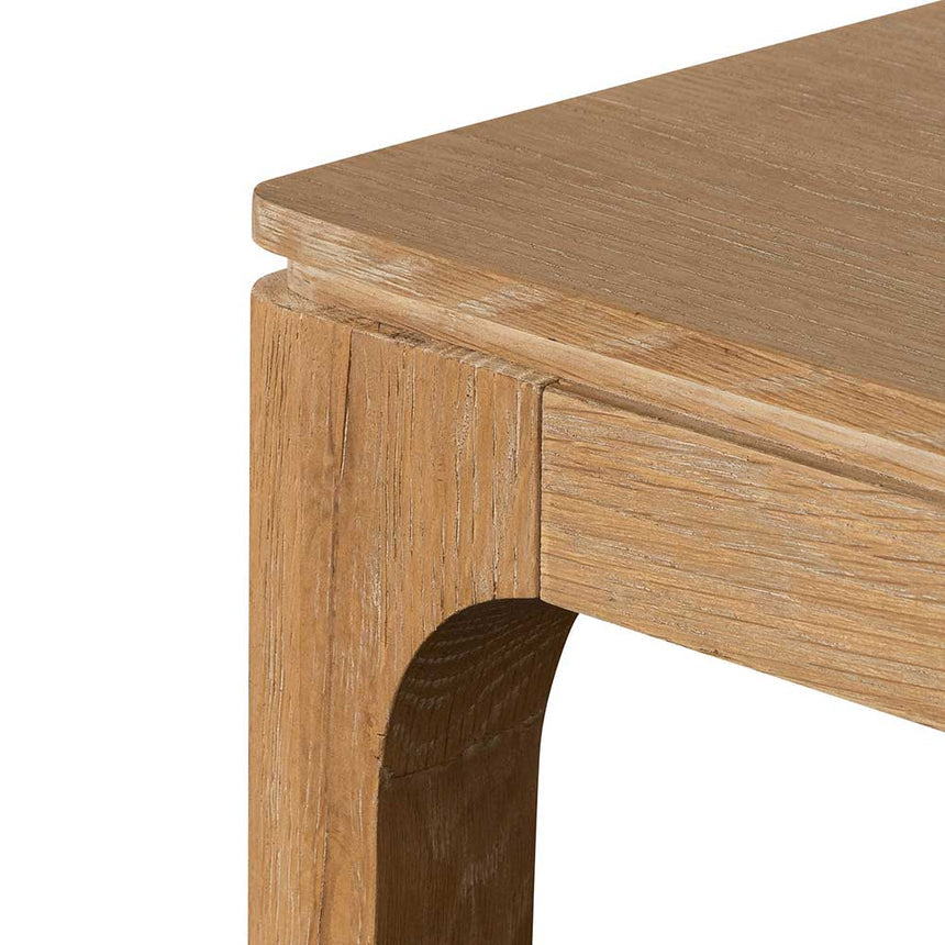 1.4m Oak Console Table - Natural - View 5