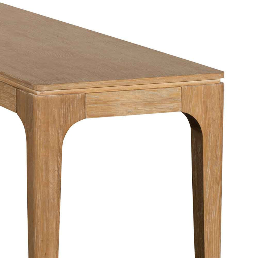 1.4m Oak Console Table - Natural - View 7