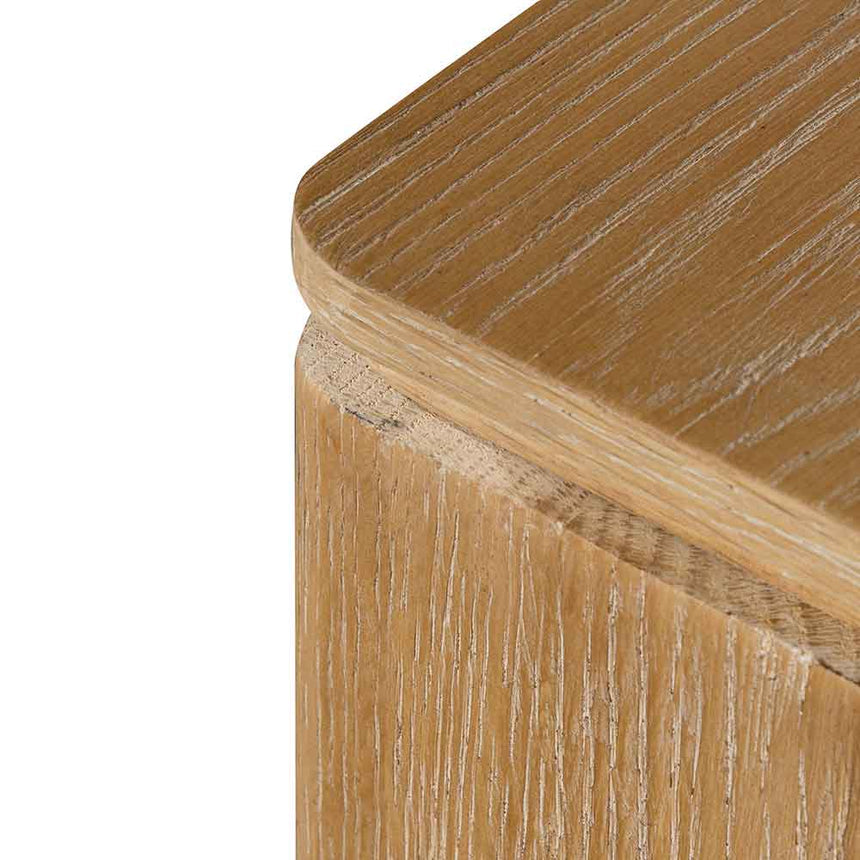 1.4m Oak Console Table - Natural - View 9