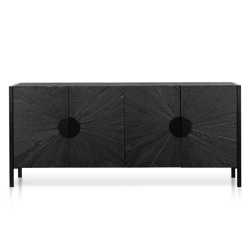 1.8m Wooden Buffet Unit - Black - View 2