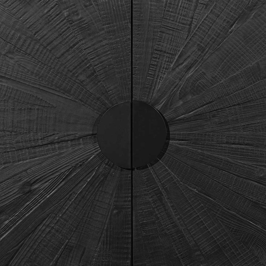 1.8m Wooden Buffet Unit - Black - View 9