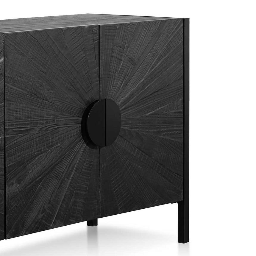 1.8m Wooden Buffet Unit - Black - View 11