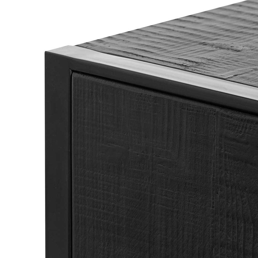 1.8m Wooden Buffet Unit - Black - View 12