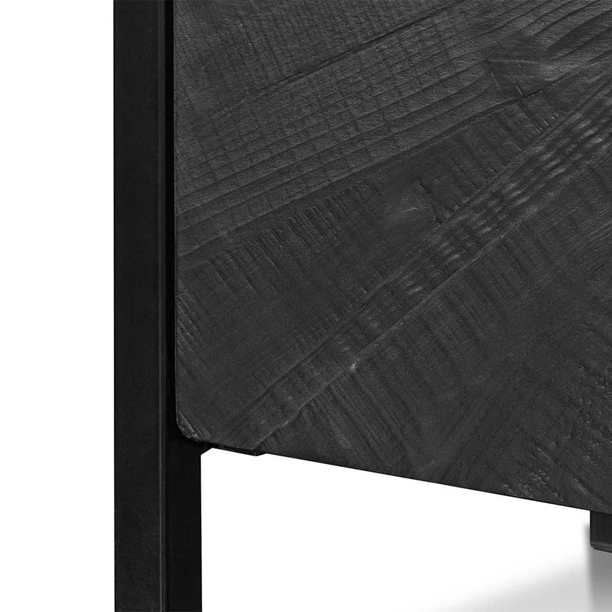 1.8m Wooden Buffet Unit - Black - View 4