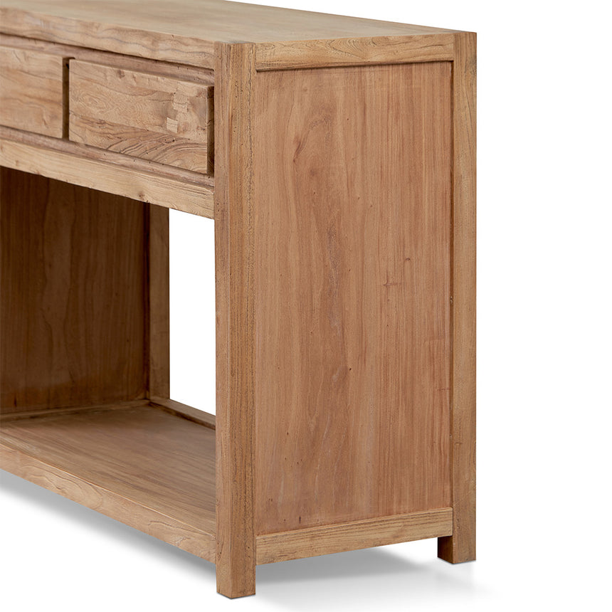 Reclaimed 1.8m Console Table - Natural - View 11