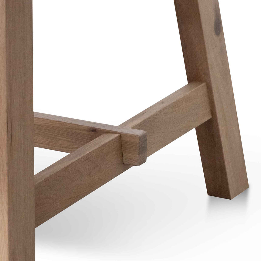 2.2m Wooden Dining Table - Washed Natural - View 9