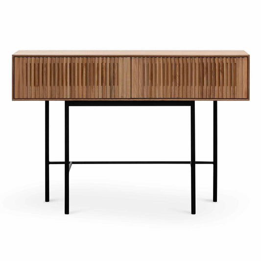 CDT6555-DW 120cm Console Table - Natural with Black Legs
