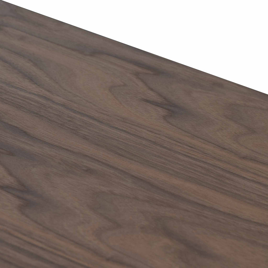 1.6m Sideboard Buffet Unit - Walnut with Black Doors - View 9