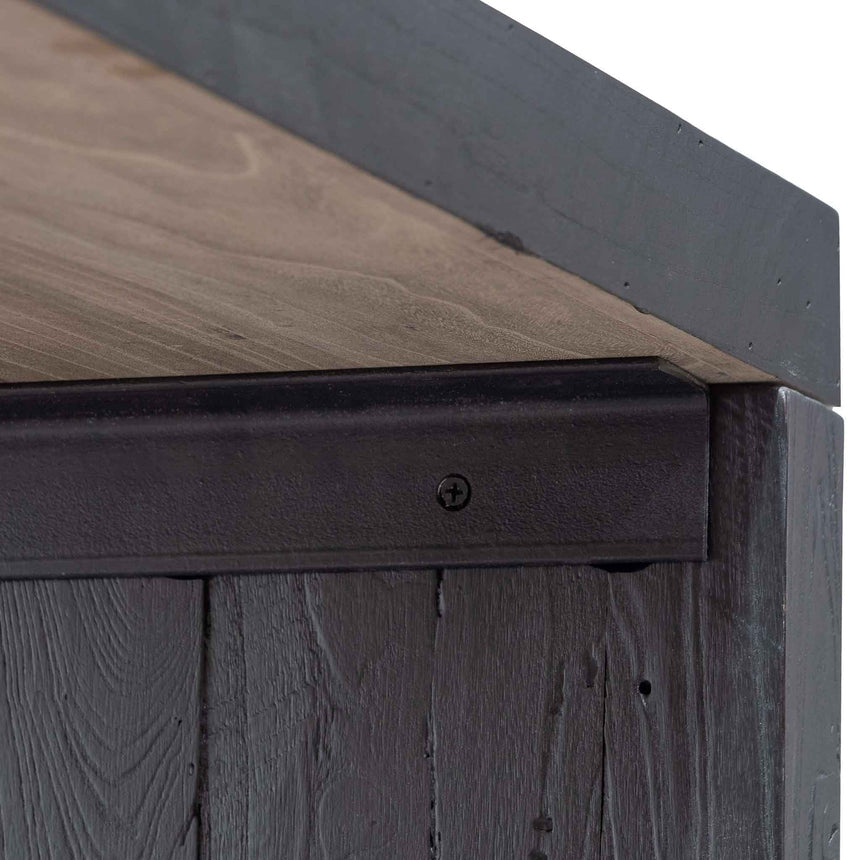 Reclaimed Console Table - Black - View 11
